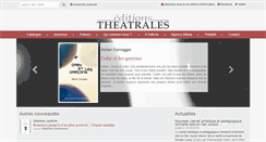 Desktop Screenshot of editionstheatrales.fr