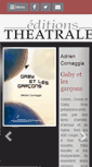 Mobile Screenshot of editionstheatrales.fr